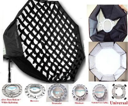 38" Octagon Grids Soft box with speedring