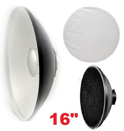16" Honeycomb grid Beauty Dish for Bowens