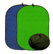 5'x7' Collapsible Flex-out Green/Blue muslin Twist Backdrop