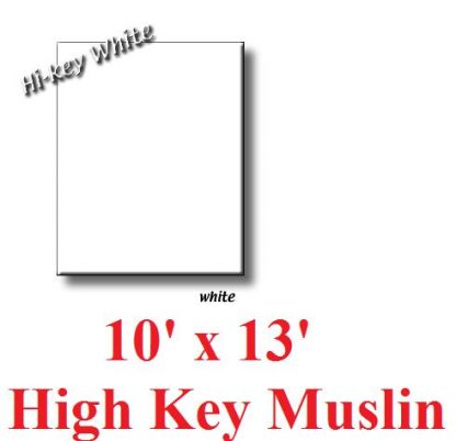 NEW heavy duty White 10'X12' High Key Muslin Backdrop