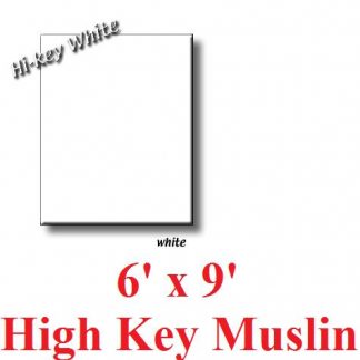 NEW heavy duty White 6'X9" High Key Muslin Backdrop