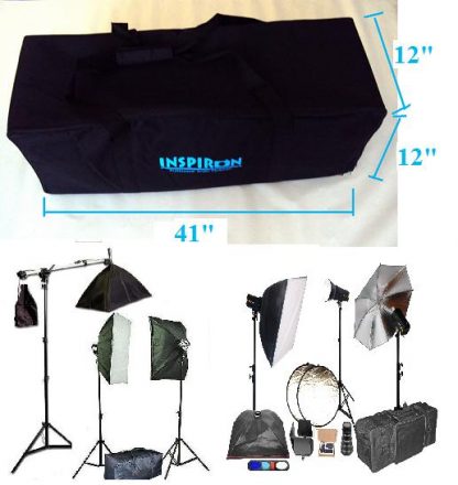 XL Padded Studio Lighting Kit Carrying Case