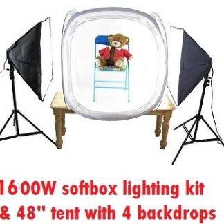 1600W Continuous Lighting 48" tent kit